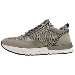 Tamaris Sneaker Low Beige - Damen-Sneaker mit herausnehmbarem Fußbett, ideal für Einlagen, und flexibler, rutschhemmender Laufsohle für hohen Tragekomfort.