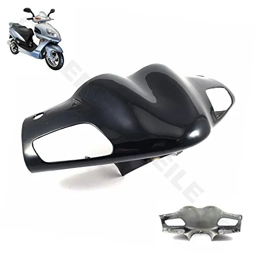 FRONT VERKLEIDUNG LENKER COVER in SCHWARZ * ROLLER für BAOTIAN BT49QT-2 / BT125T-7 HISUN HS150T-2 HUATIAN HT50QT JINAN QINGQI REX RS KREIDLER FLORETT OMI FANATIK WANGYE