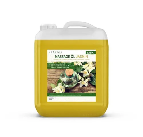 Kitama Massageöl mit Aroma - Körper-Öl für Massagen Pflegeöl Aroma-Öl Thai-Öl 5-Liter, Jasmin