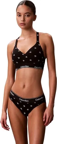 Calvin Klein Damen Lift Bralette LV00QF8500 - Schwarz mit Logodesign - Elegantes Bralette von Calvin Klein in Schwarz, bietet optimalen Tragekomfort und stilvolles Design für jeden Tag.