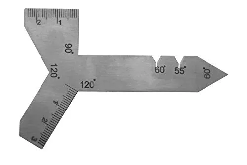 PAULIMOT Universal-Schleiflehre mit Winkeln 120°, 90°, 60° und 55°