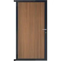 GartenLand Steckzauntor Shadowline Vertikal 90 x 175 cm WPC Mahagoni Aluminium Anthrazit - Modernes GartenLand Steckzauntor aus WPC in Mahagoni, perfekt für individuelle Zaunprojekte. Pflegeleicht, robust und einfach zu montieren – ideal für Ihren Garten!