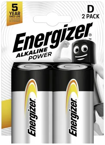 Energizer Alkaline Power LR20 Alkaline D Mono Batterie 1.5 V 2er Pack