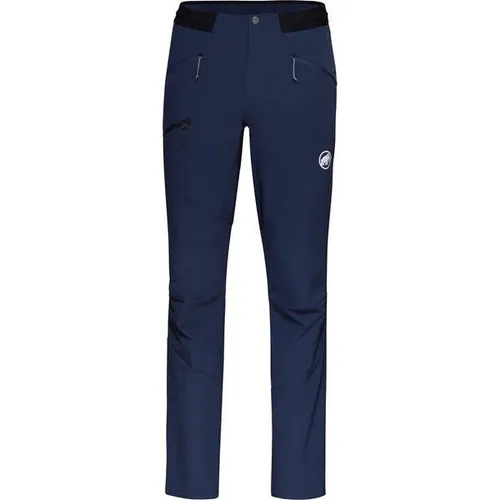 Mammut Aenergy Light SO Pants Men marine (52) - Wanderhosen für Bergsportler: Leichte, abriebfeste Softshellhose mit PFC-freier Imprägnierung, ideal für Klettern und Bergsteigen. Atmungsaktiv und elastisch für maximale Bewegungsfreiheit.