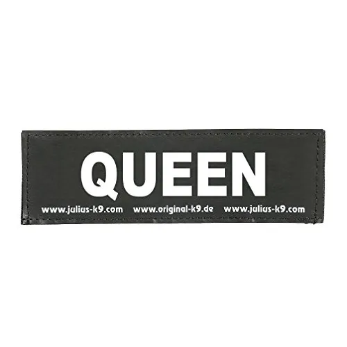Julius-K9 162LR-G-33769 Klettaufschrift, Queen, schwarz von JULIUS-K9