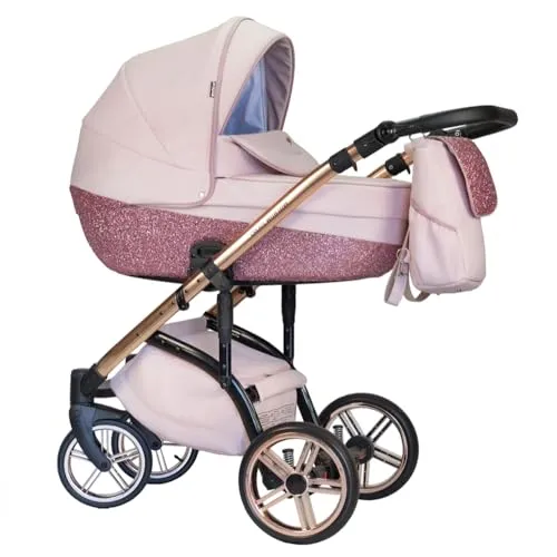 Kinderwagen-Set 2 in 1 Vip Lux inkl. Sportsitz - 11 Teile - in 18 Farben