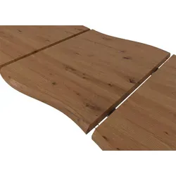 Esszimmertisch MCW-O60, Ausziehtisch in Walnuss-Optik