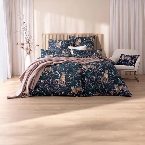 Estella Mako-Satin Bettwäsche Leonida 135x200 nachtblau von ESTELLA