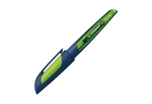 STABILO Füller EASYbuddy ergonomischer Schulfüller - Feder L - Linkshänder - stahlbla