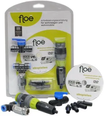 Flo Entwässerungsausrüstung für Wohnwagen und Wohnmobile - Einfach zu installierendes System, sorgt für vollständige Entwässerung und schützt vor Frostschäden