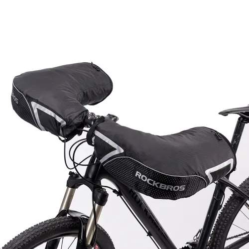 ROCKBROS Lenkerstulpen für Motorräder und Fahrräder – Warm und Winddicht - Unisex Lenkerstulpen für den Winter, perfekt für Radsport und Motorradtouren. Aus Fleece und hochwertigem Oxfordstoff für besten Komfort und Schutz bei kaltem Wetter.