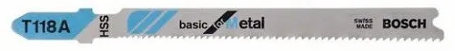 Bosch Stichsägeblatt T 118 A für Metal - (2x 3 Stck) - 2608631507 #OB #K12