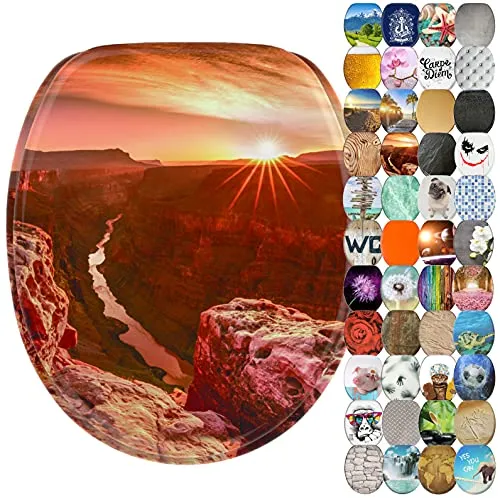 Sanilo WC Sitz mit Absenkautomatik - WC-Sitz aus Holz mit Absenkautomatik, sorgt für leises Schließen und erhöht den Komfort im Badezimmer.