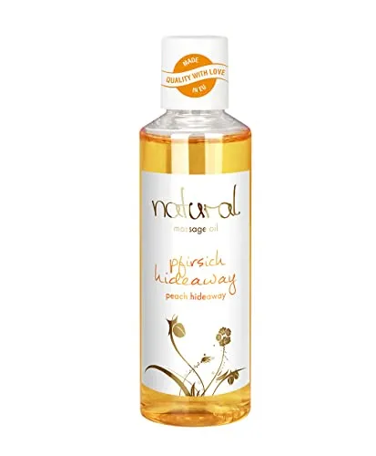 Natural, Massageöl 'Pfirsich Hideaway', natürliche Inhaltsstoffe für sinnliche Massagen, Pfirsich-Duft, 100 ml