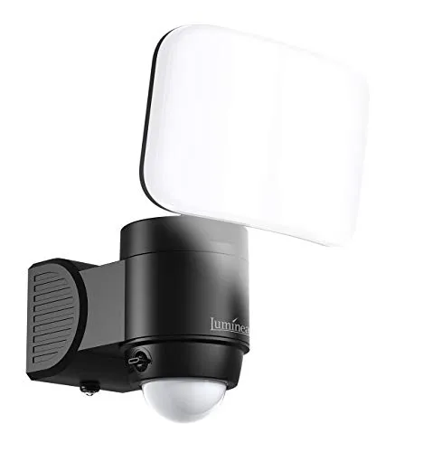 Luminea Aussenlampe: Kabelloser LED-Außenstrahler mit PIR-Bewegungsmelder