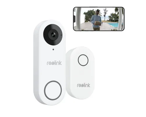 Reolink Smart Home Türklingel 5MP WLAN - Erleben Sie klare Bildqualität mit der Reolink 5MP Türklingel, ausgestattet mit Zwei-Wege-Audio und intelligenter Personenerkennung. Ideal für Ihr Smart Home, um Besucher jederzeit zu empfangen.