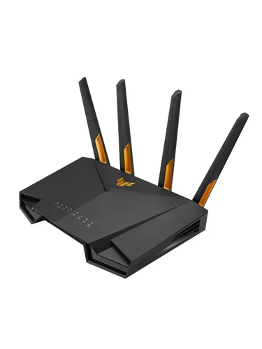 ASUS TUF Gaming AX4200 - Hochgeschwindigkeits-Router - Router mit Wi-Fi 6 für bis zu 4200 Mb/s, ideal für Gamer und große Netzwerke. Unterstützt AiMesh für erweiterte Reichweite und 2,5 Gb/s LAN-Ports für blitzschnelle Verbindungen.