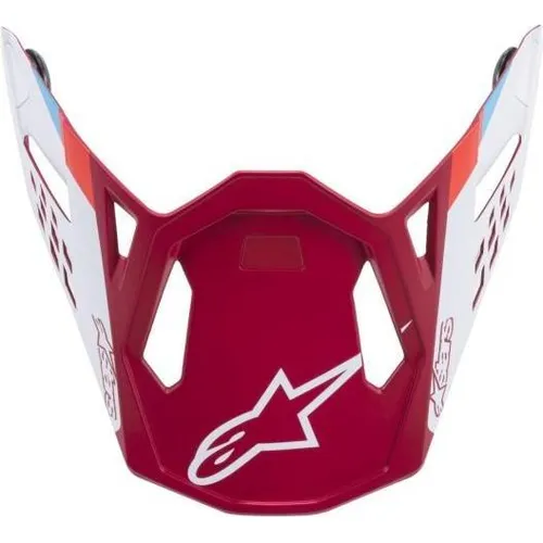 Alpinestars Helmschild M8 Contact rot matt (8981219-3000-OS)