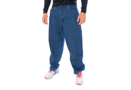 Reell Baggy Dark Stone Wash 32/34 - Bequeme Denim-Hose - Flexible Denim-Hose mit ultra-breitem konischem Bein und niedrigem Anstieg für optimalen Tragekomfort. YKK-Reißverschluss sorgt für Langlebigkeit.