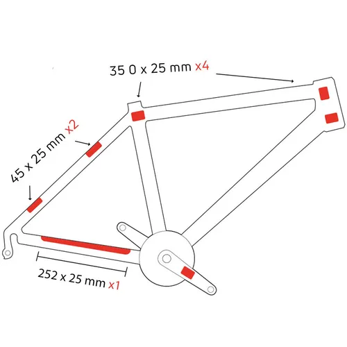 Zefal Rahmenschutzfolie Skin Armor Set S one_size