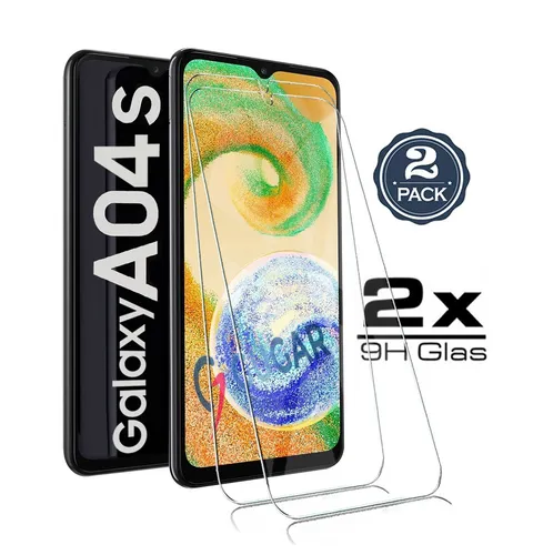 2X für Samsung Galaxy A04s - 9H Panzerfolie Echt Glas HD Display Schutz Glas