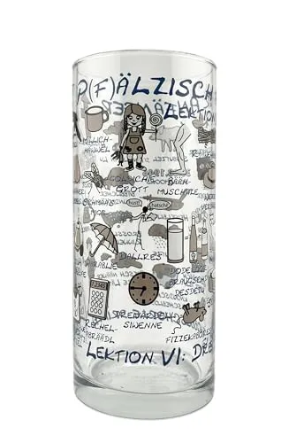 Pfälzisch für Anfänger Schoppenglas 0,5 L (Lektion V von Pfalz Schorle Edition