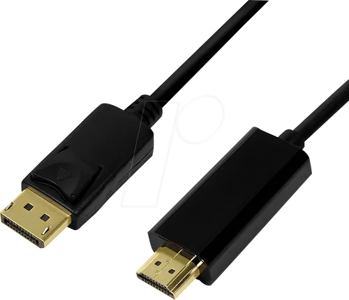 LOGILINK CV0128 - DisplayPort 1.2 auf HDMI A Stecker, 4K/30Hz, 3 m, schwarz