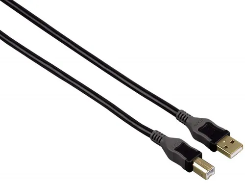 Hama 1m HQ USB-Kabel USB 2.0 A-Stecker B-Stecker A-B Verbindungskabel für Hub PC