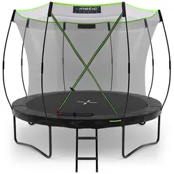 KINETIC SPORTS Premium Outdoor Trampolin 'Ultimate Pro' – Kürbis-Design für Kinder und Erwachsene - Trampolin Outdoor Kinder – das ideale Gartentrampolin mit AirMAXX Sprungtuch für maximale Sicherheit und Spaß für die ganze Familie!
