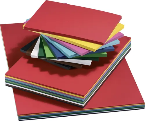 Folia Tonkarton DIN A2 160 g/qm - Glatt, farbig sortiert - Vielfältiger Tonkarton in DIN A2, ideal für kreative Bastelprojekte. 125 Bögen in lebendigen Farben für unendliche Gestaltungsmöglichkeiten.