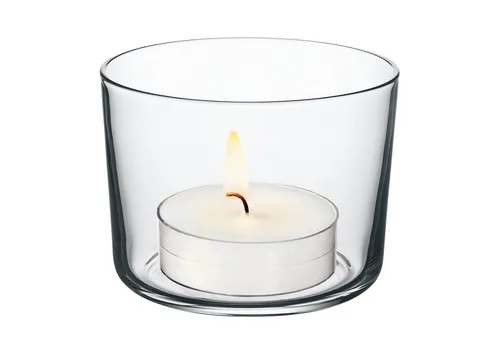 KONZEPT Teelichthalter Teelichtgläser Set Hochzeitsdeko transparent 7,2 x 5,8 x 8,2 cm (Set, 6 St), Transparent