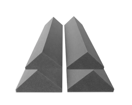 platino24 Akustikplatte Eckabsorber - Dämmplatten für optimale Raumakustik, aus hochwertigem Akustikschaumstoff mit hohem Raumgewicht für effektive Schallabsorption und Resonanzminimierung.