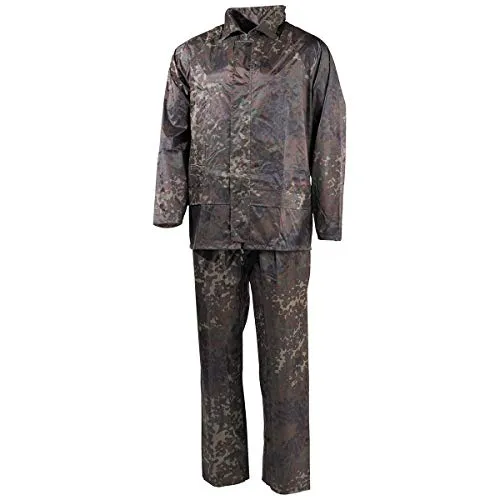 Produktbild MFH Regenanzug Jacke + Hose (Flecktarn, XXL) für Sie und Ihn