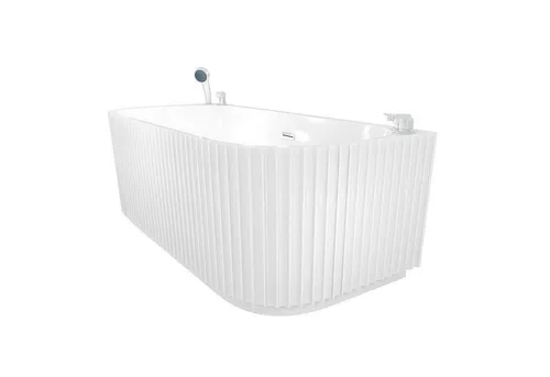 AcquaVapore Badewanne by Sandra Jentho – Freistehend, Weiß, Ergonomisch, 80x58x170 cm - Ergonomische Badewanne für entspannende Momente: höhenverstellbare Füße für flexible Aufstellung, pflegeleichte Oberfläche und robustes Material für langlebigen Genuss.