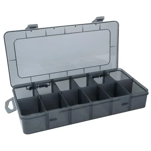 Ideen mit Herz Sortierbox für Kleinteile | Aufbewahrungsbox | 12 Fächer à 5,7 x 4 cm | Gesamtgröße: 26 cm x 13,5 cm x 4,3 cm | Setzkasten, Sortimentskasten | idealer Sortierkasten zum Basteln