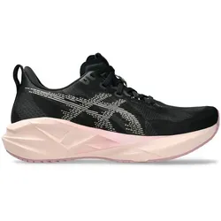 ASICS Novablast 5 Neutralschuh Damen – Schwarz/Pink, Größe 40,5 - Erlebe federndes Laufvergnügen mit dem ASICS Novablast 5! Die innovative Dämpfung sorgt für Leichtigkeit und Komfort. Ideal für dynamische Läuferinnen, die auch auf Nachhaltigkeit achten.