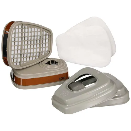 3M Ersatzfilter für Atemschutz Halbmaske 6002C (1 Paar) - Atemschutzfilter für effektiven Schutz vor schädlichen Partikeln, ideal für Handwerker und DIY-Projekte.