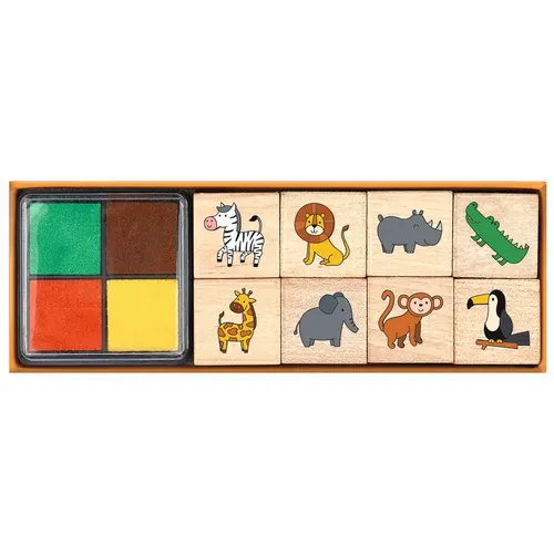 Stempelset Wilde Tiere