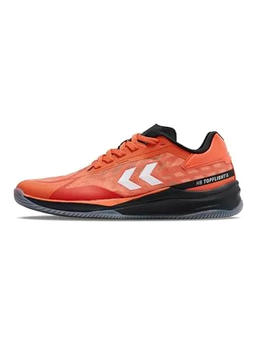 hummel Hallenschuh Hb Topflight Handball Damen - Damen Hallenschuh für Handball mit nicht markierender Gummi-Außensohle und strapazierfähigem TPU-Hotmelt-Obermaterial für optimalen Halt und Komfort.