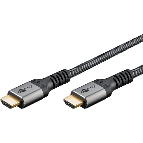 Goobay HDMI-Kabel 64997 - 10m, HDMI 2.0 für 4K UHD - Kabel (z.B. Drucker-, Schnittstellenk.) mit ultraslim Design und 18 Gbit/s Übertragungsrate, ideal für gestochen scharfe 4K UHD Bilder.