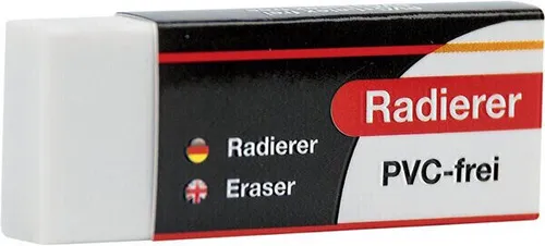 BÜRORING Radierer weiß 57 x 22 x 10mm Radiergummi PVC+Latex-frei BRG331399 NEU