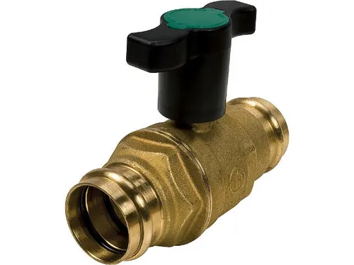 Giacomini R851VY102 Presskugelhahn mit Flügelgriff 18 mm - Expansionsventil, robuster Presskugelhahn mit Flügelgriff für einfache Handhabung und zuverlässige Dichtheit.