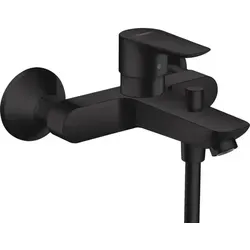 hansgrohe Talis E Wannen-Einhebelmischer 71740670 - Armaturen mit mattschwarzem Design, Keramikmischsystem für präzise Temperaturkontrolle und hohe Durchflussrate von 19 l/min für eine entspannende Badewanne.