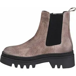 Apple of Eden® Chelsea Boot Damen Demi - Elegante Chelsea Boot Stiefelette aus 100% feinem Veloursleder mit weicher Memory Foam Fußpolsterung, ideal für stilvolle Wanderungen und Alltag.