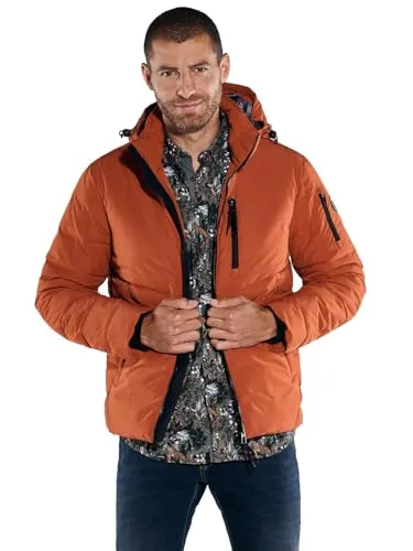 engbers Herren Herren Steppjacke mit Abnehmbarer Kapuze, Rostorange, 37411, Rostorange in Größe 54