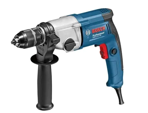 BOSCH Professional GBM 13-2 RE - 2-Gang Bohrmaschine mit 750 W, präzises Bohren in Holz und Stahl bis 32 mm, ideal für Heimwerker und Profis
