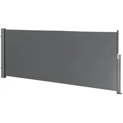 pro.tec Seitenarmmarkise »Montijo« 100 x 300 cm - Grau - Seitenarm-Markisen für effektiven Sicht- und Windschutz, robustes Polyester und Stahl, inklusive einfacher Aufbauanleitung.