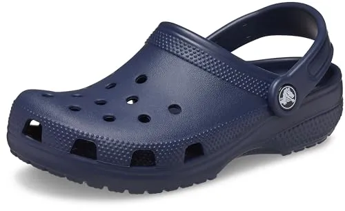 Crocs Classic Clog Toddler Marine US C10 (EU 27-28) - Kinder-Pantoletten für kleine Entdecker, leicht und bequem aus CrosliteT-Material, mit belüftetem Zehenbereich für optimale Atmungsaktivität und rutschfester Sohle für sicheren Halt.