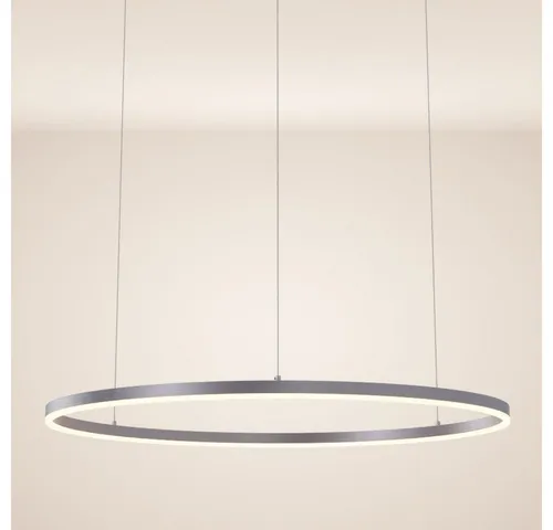 s.luce LED-Hängeleuchte Ring, Aluminium, 100 cm – Moderne Deckenleuchte - Die s.luce LED-Hängeleuchte Ring vereint minimalistisches Design mit effizienter LED-Technik. Individuell montierbar für direkte oder indirekte Beleuchtung und hervorragende Farbwiedergabe.