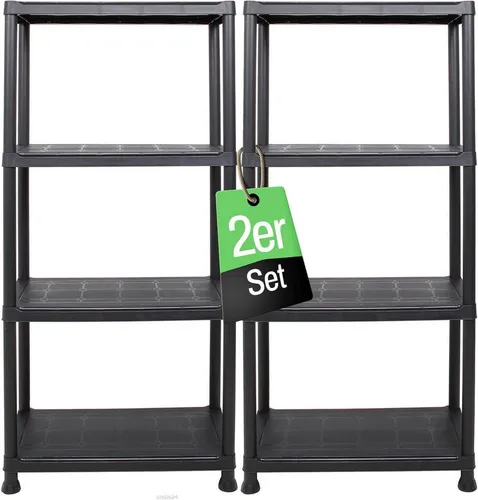 ONDIS24 Steckregal 2er Set, 60 x 30 x 135 cm